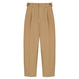 Bottega Veneta Pantalones de sarga de algodón