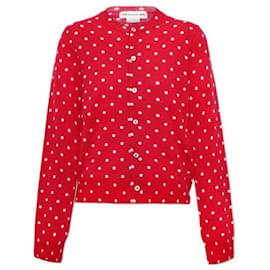 Cardigan aus Wolljersey mit Print-Punktmuster - Comme Des Garcons
