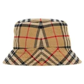 Checked Cotton Bucket Hat - Burberry