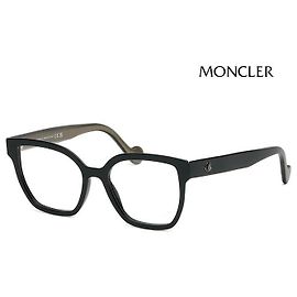 Montatura da Occhiali Moncler Lusso Quadrata Cat Eye Acetato Nero Oversized