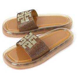Tory Burch Ciabattine Jelly con Bolle di Cristallo