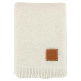 Schal mit Logo-Patch aus Wolle und Mohair - Loewe