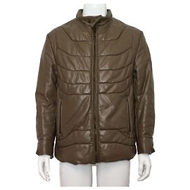 Dolce & Gabbana Giacca bomber in pelle di vitello marrone da uomo