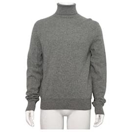 Suéter de cuello alto y manga larga en cachemira gris - Tom Ford