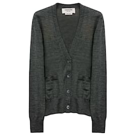 Cardigã de lã para mulher com braçadeira - Thom Browne