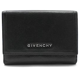 Pandora Geldbörse aus schwarzem Leder mit silbernem Logo - Givenchy