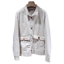 Brunello Cucinelli Giacca di cotone beige