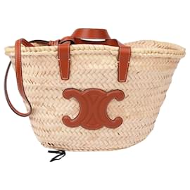 Tiny Triomphe Korb Tasche aus Rattan - Céline