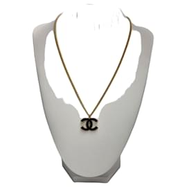 Collar con logotipo CC (Collar de Oro Negro) - Chanel