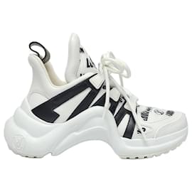 Sneakers Archlight in pelle bianca con scritte LV - Louis Vuitton