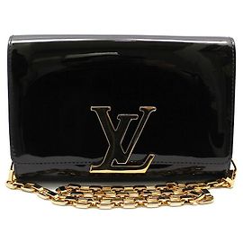 Louis Vuitton Borsa a tracolla Louise GM con catena in Amarante Patent