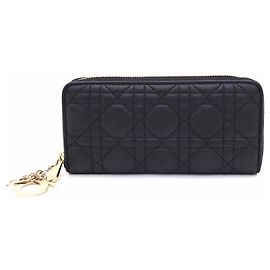 Cartera Larga Cannage Zipper Dior Voyageur