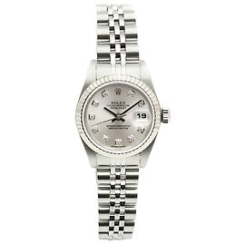 Rolex Datejust Damenuhr aus Stahl Original Ten-Point Diamond