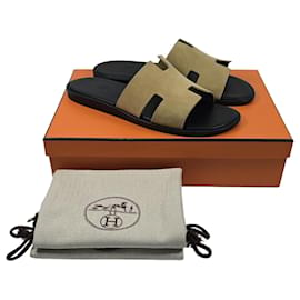 Pantofole in pelle scamosciata Izmir - Hermès