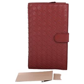 Bottega Veneta Portafoglio lungo in mesh Intrecciato marrone