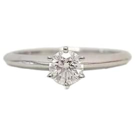 Tiffany & Co Anello Tiffany Setting in platino e diamanti Tiffany