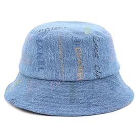 Gorra Bucket de Denim con Logo - Chanel