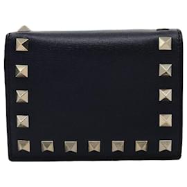 Valentino Cartera pequeña de mujer en piel de becerro Rockstud