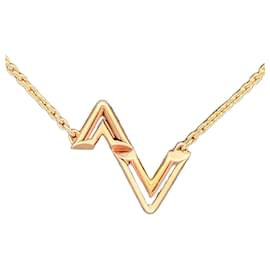 Louis Vuitton Collana LV Bolt Upside Down in oro