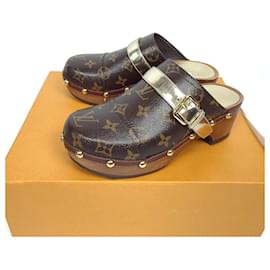 Louis Vuitton Monogram Metallic Cottage Clogs