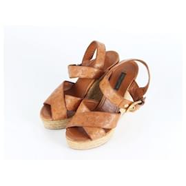 Sandali con zeppa monogram per donna - Louis Vuitton