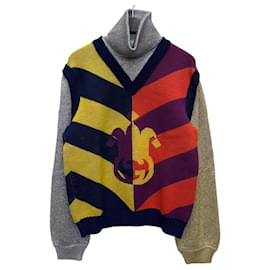Gestreifter Jacquard-Rollkragenstrick - Gucci