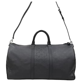 Keepall Bandoulière Black Shadow Monogram - Louis Vuitton