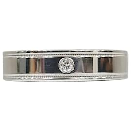 Anello a Fascia Double Milgrain Diamond Together in Platino Taglia - Tiffany & Co