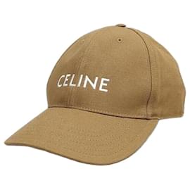 Cotton Baseball Cap Hellbraun - Céline