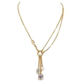 Collana a catena Petit CD Cubic Pearl - Dior