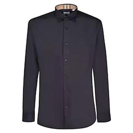 Burberry Camicia in cotone stretch con ricamo EKD