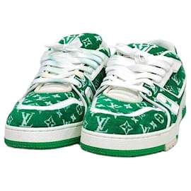 Louis Vuitton Sneakers Velvet Green