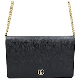 Gucci Mini borsa a catena in pelle GG Marmont