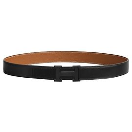 Hermès Reversible Leather Strap Belt with Buckle