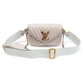 Louis Vuitton Pochette Multi New Wave in pelle di vitello grigia