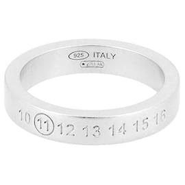 Anello in argento con logo con numerazione incisa - Maison Martin Margiela