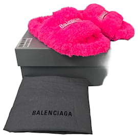 Balenciaga Pantofola Slide in Eco Pelliccia