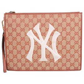 Gucci Clutch Medium GG Fabric New York Yankees