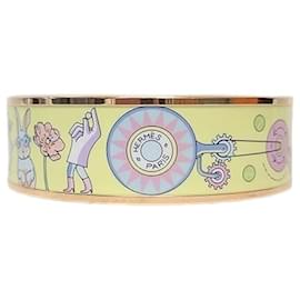 Armreif aus Emaille mit Print in Roségold - Hermès