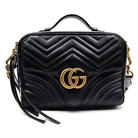 Gucci GG Marmont Matelassé Handtasche mit Tragegriff und Schultergurt
