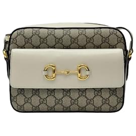 Gucci Piccola borsa fotocamera Horsebit bianca