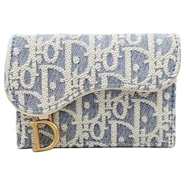 Dior Saddle Denim Oblique Kartenetui