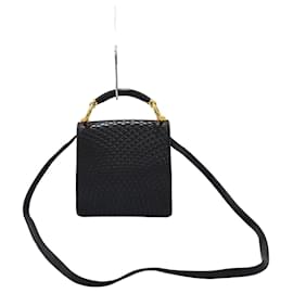 Schwarze Leder-Tote mit Crossbody-Gurt - Bally