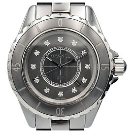 Chanel Keramik-Uhr mit Diamanten
