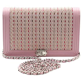 Chanel Borsa a tracolla Cruise Line Crystal Silver Boy WOC