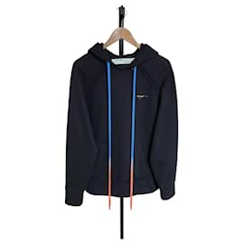 Sudadera oversize de acrílico negro con diseño de flecha - Off White