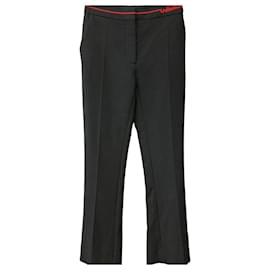 Pantalones con logotipo de cuentas para mujer Negro Rojo - Valentino