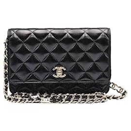 Chanel Black Lambskin WOC Small Crossbody
