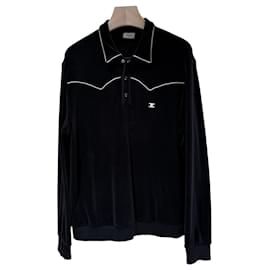 Triope Polo-Shirt mit Samtkragen XL - Céline