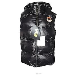 Genius Black Down Hooded Vest - Moncler